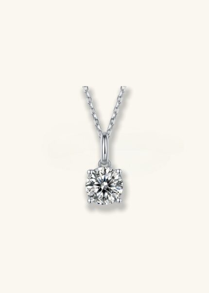 Serendipity 18K White Gold Classic Luxury Inlaid Diamond Necklace