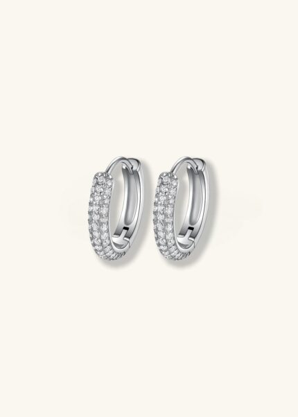 Celestial Symphony 18K White Gold Diamond Earrings