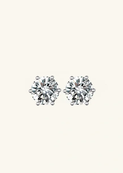Icebound 18K White Gold Classic Luxury Inlaid Diamond Earrings