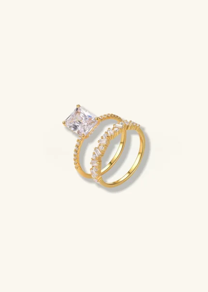 Arctic Dawn 18K Yellow Gold Diamond Ring